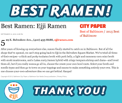 Baltimore S Best Ramen Goes To Ejji Ramen