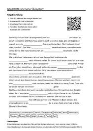 Arbeitsblatt Mit Luckentext Zum Thema Okosystem Arbeitsblatter Arbeit Unterricht Schule