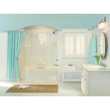 Swan 32 In X 62 In X 58 In 5 Piece Easy Up Adhesive Alcove Tub Surround In Bisque Tw 32 018 The Home Depot Kids Bathroom Colors Green Shower Curtains Wainscoting Bedroom