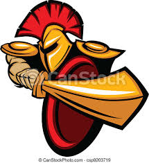 The shield was an important part of greek battle tactics, and it was rare for a greek warrior to ever go into. Trojan Mascot Body With Sword And Shield Vector Illustration Greek Trojan Or Roman Soldier Mascot Holding A Shield And Sword Canstock