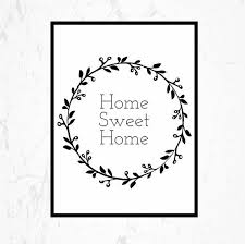 Poster Home Sweet Home Affiche Art Mural Telechargement Instantane Typographie Cadre Affiche Poster Co Trendy Home Sweet Home Office Decor Organization