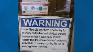 Maybe you would like to learn more about one of these? Covid 19 Warnings Signs In Georgia Limits Liability 11alive Com