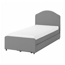 Maybe you would like to learn more about one of these? Hauga Upholstered Bed 2 Storage Boxes Vissle Gray Ikea Upholstered Beds Bed Storage Single Beds With Storage