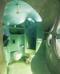 The Bathroom Of Garden Room By Nitin Barchha Disney Davis Is Retro Interior Design Earthship Home Shell House