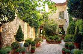 Francois And Betty Catroux Provencal Home Les Ramades French Country Garden Courtyard Landscaping Country Landscaping