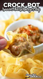Slow cooker meals often need a little oomph at the end of that long cook time — try adding freshness with some finely chopped fresh herbs or green onions to bright up the flavors. Are You Looking For A Delicious Cheese Dip For Your Next Party This Bacon Cheeseburger Crock Pot Dip Is One Of Our Recipes Dip Recipes Crockpot Crock Pot Dips