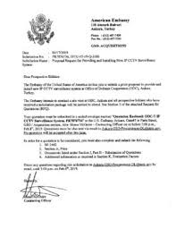 Please use the following guidelines when you submit a cover letter for medical purposes to the embassy: Cover Letter For Odc T Ip Cctv Surveillance System 19tu15 19 Q 3186 U S Embassy Consulates In Turkey