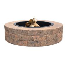 What are the shipping options for wood fire pits? Oldcastle Countryside 48 In Tan Fire Pit Kit 70588237 The Home Depot Fire Pit Kit Fire Pit Iron Fire Pit