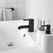 They have an aerator inside that mixes air with. Saljen Bath Faucet Black Ikea