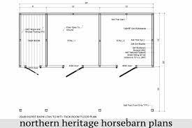 22x30 Lean To Horse Barn Plan With