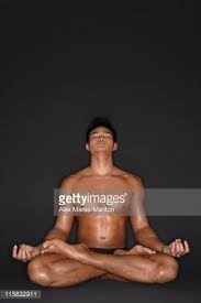 Muscular Man In Full Lotus Position Lotus Position Muscular Men Man