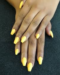 15 pink and yellow ombre stiletto nails. Bright Yellow Coffin Nails Perfect For Summer Nails Acrylicnails Naildesigns Gel Cutenails Nailartis Summer Nails Nail Designs Summer Short Nail Designs