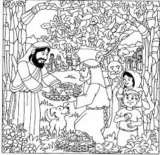 This bible coloring page depicts a basket of loaves, and it's a great reminder that jesus fed the people. he fed them with a miracle, because he had at his disposal only five loaves. Pin On Bible Nt Feeding Of 5000