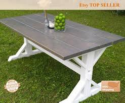 Gray Farm House Table Farm House Trestle Table Dine Room Etsy Large Farmhouse Table Farmhouse Table Farmhouse Dining Room Table