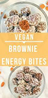 Brownie No Bake Vegan Energy Balls All Too Yummy Vegan Energy Balls Vegan Snack Recipes Food Processor Recipes