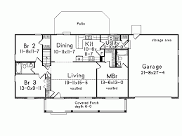 Country Style House Plan 3 Beds 2 Baths 1400 Sq Ft Plan 57 171 Rectangle House Plans Ranch House Plans Country Style House Plans