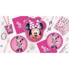 Minnie mouse, mickey mouse & pluto are having a special dinner to celebrate their promotion at help minnie to prepare the dishes, so the three can have a great party, without having to worry about. Minnie Mouse Party Tableware Walmart Com