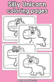 All the minions leave norbert behind because they think that he. Silly Unicorn Coloring Pages Easy Peasy And Fun Membership