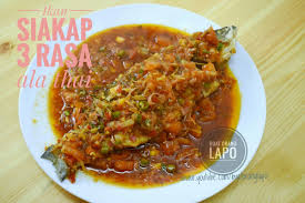 Ikan Siakap 3 Rasa Ala Thai Makanan Restoran