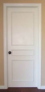 Upgrade Plain Doors In A Flash With This Three Panel Door Moulding Kit Great For Interior And Exterior Doors Door Molding Kit Door Molding Wood Doors Interior