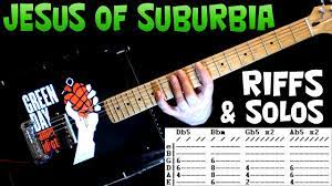 Green Day Jesus Of Suburbia Guitar Chords Lesson Tab Tutorial Youtube