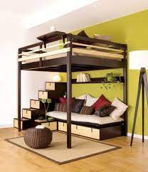 Twin over twin bunk bed, convertible dorm loft bed with desk and storage drawers for kids teens, no box spring needed (white loft bunk beds) 4.2 out of 5 stars. Loft Bed With Closet Underneath Plans Loft Bed Plans Cool Loft Beds Bedroom Furniture Design