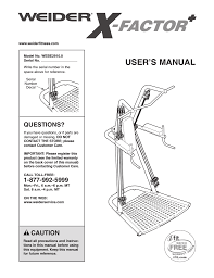 Weider Webe2910 Users Manual Manualzz Com