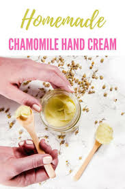 Chamomile Homemade Hand Cream Shea Butter And Olive Oil Are Both Ultra Hydrating And Full Of Skin Nouri Hand Cream Homemade Homemade Wrinkle Cream Hand Cream