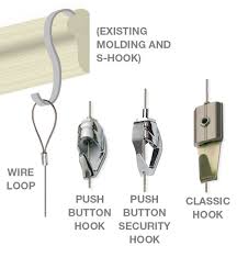 To provide support wherever it's needed, the molding should be secured to the wall studs. Picture Rail Hooks Picture Rail Hangers Gallery System