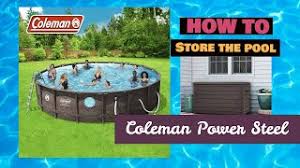 Coleman saluspa 71 x 26 inflatable spa 4 person hot tub w 3 filter cartridges newegg. Real Life Storing The Coleman Pool For The Winter Youtube
