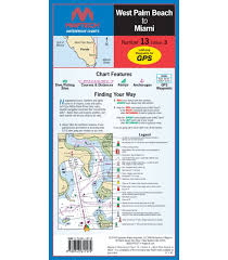 Florida West Palm Beach To Miami Waterproof Chart 3rd Edition 2016