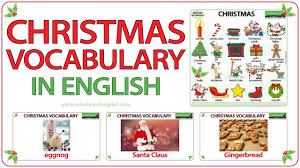Christmas Vocabulary In English Esl Words Associated With Christmas Youtube
