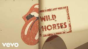 The Rolling Stones Wild Horses Acoustic Lyric Video Youtube