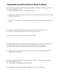 So we have a generally useful formula 20 Exponential Growth And Decay Word Problems