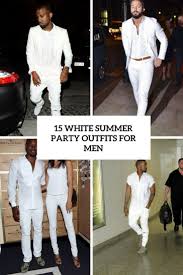 Black And White Party Outfits For Guys Timeless Black And White Outfits Party Outfit Men White Party Outfit All White Mens Outfit