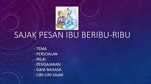 Sajak Pesan Ibu Beribu Ribu Ppt Download