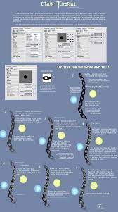 Reflections are challenging to draw. Chain Tutorial By Liiga On Deviantart Photoshop Tutorial Drawing Tutorial How To Draw Chains