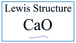 How To Draw The Lewis Dot Structure For Cao Calcium Oxide Youtube