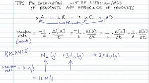 This will be the rate of appearance of c and this is will be the rate of appearance of d. Rates Of Disappearance And Appearance Concept Chemistry Video By Brightstorm