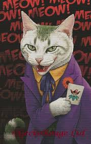 Cat Cross Stitch Kit Joker Jenny Parks Cat Joker Parks Kedi