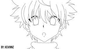 Killua stickers featuring millions of original designs created by independent artists. Killua Lineart Par Kevinnz36 Anime Pixel Art Anime Drawings Tutorials Anime Canvas