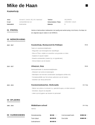 Solliciteer Met Het Voorbeeld Cv Keukenhulp 2020 Pdf Solliciteer Net