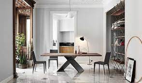 bonaldo ax wood dining table extendible swivel chair living room furniture living room chairs