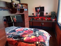 My Deadpool Themed Setup Just In Time For The Movie Release Gaming Room Setup Room Setup Home Decor