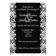 White Lace On Black Background Wedding Invitation Black And White Gifts Unique Specia Lace Wedding Invitations Stylish Wedding Invitation Wedding Invitations