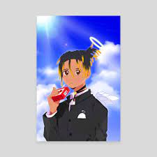 Tons of awesome juice wrld wallpapers to download for free. Juice Wrld Anime An Art Canvas By Brian Muuo Inprnt