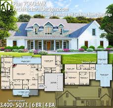 Plan 70604mk Traditional Farmhouse With Two Bonus Rooms Over Garage House Floor Plans New House Plans Building A House