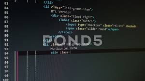 Systemverilog is a set of extensions to the verilog hardware description language and is expected to become ieee standard 1800 later in 2005. Html Code Stock Footage Royalty Free Stock Videos Pond5