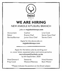 First, make sure your letter is no more than one page long. Ankole Grill We Are Hiring Our New Kitisuru Branch Facebook