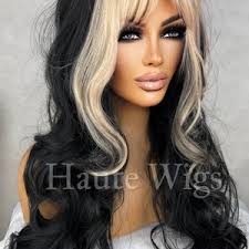 16 Inch Blonde With Rose Gold Pink Tones Wig Long Wavy Womens Human Hair  Blend Pre Cut Lace Front Center Parting Realistic Haute Wigs